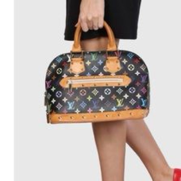 Louis Vuitton▪️Black Multicolore Alma PM - Picture 11 of 11